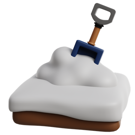 Nieve y pala  3D Icon