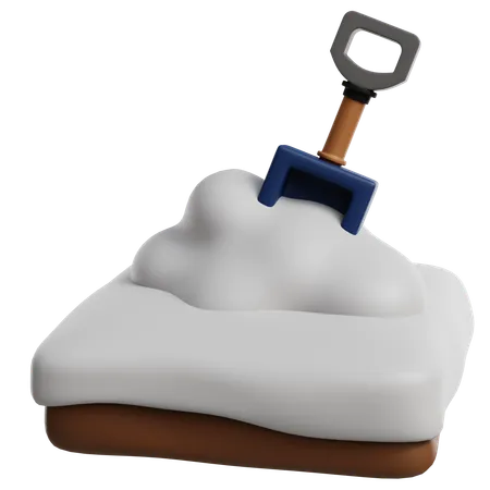 Nieve y pala  3D Icon