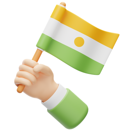 Niger Flag  3D Icon