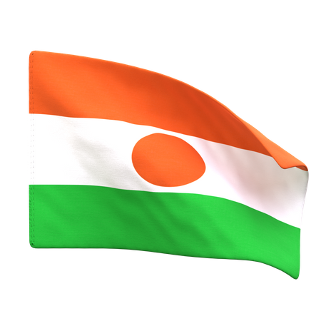 Niger Flag  3D Icon