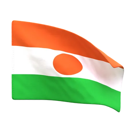 Niger Flag  3D Icon