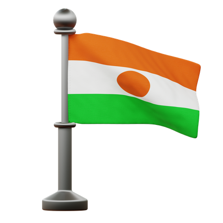 Niger Flag  3D Icon