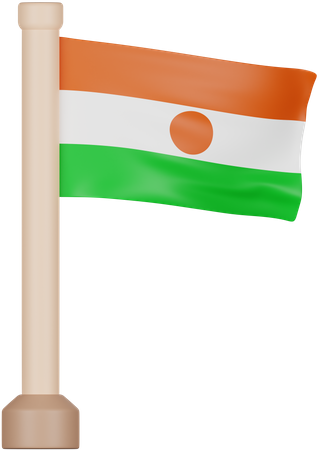 Niger Flag  3D Icon