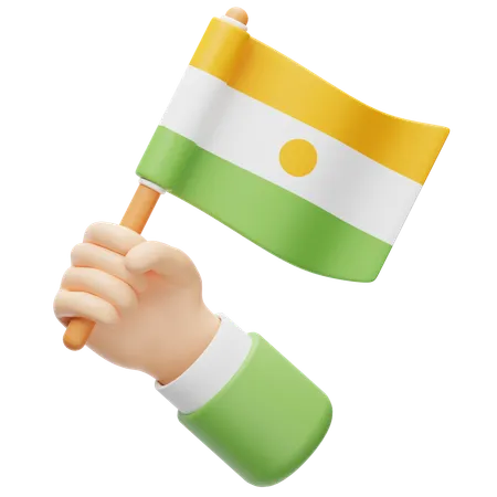 Nigerianische Flagge  3D Icon