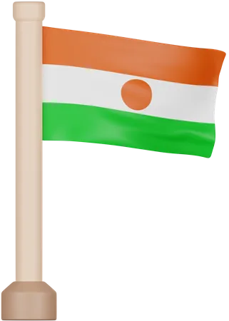 Nigerianische Flagge  3D Icon