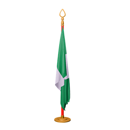 Bandeira da Nigéria  3D Icon