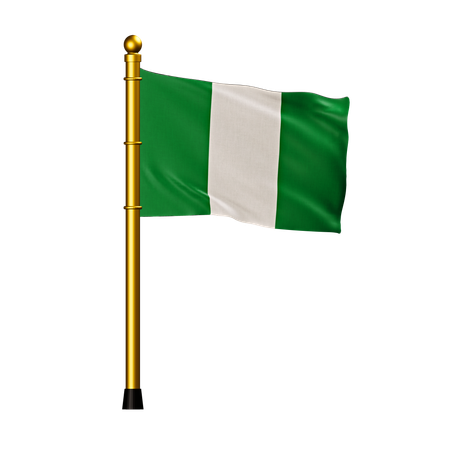 Bandeira da Nigéria  3D Icon