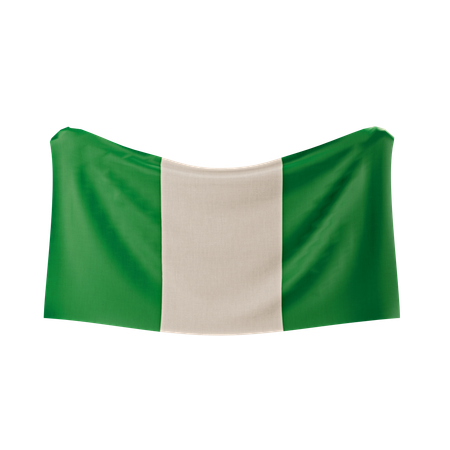 Nigeria Flag  3D Icon