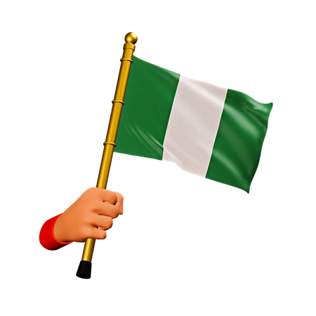 Nigeria Flag  3D Icon