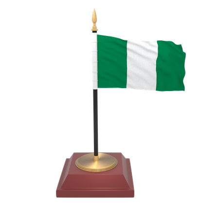Nigeria flag  3D Icon