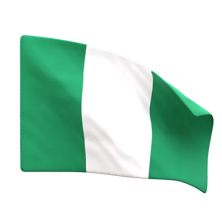 Nigeria Flag  3D Icon