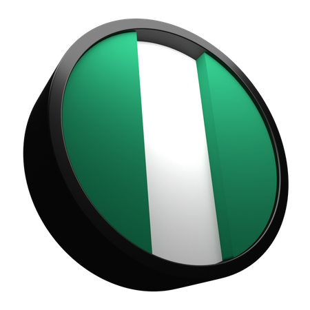 Nigeria-Flagge  3D Flag