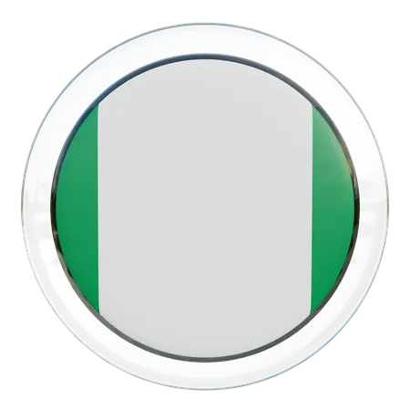 Nigeria-Flagge  3D Flag