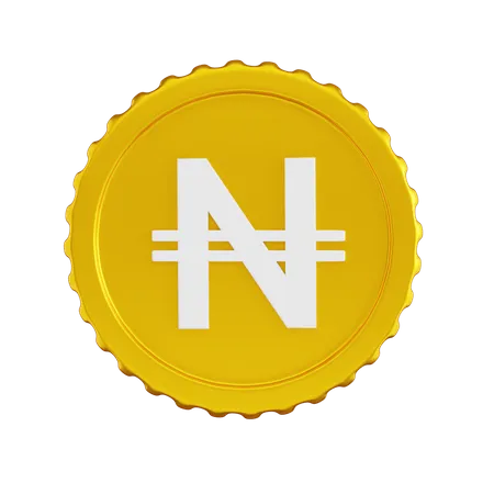 Nigeria Naira Coin  3D Icon