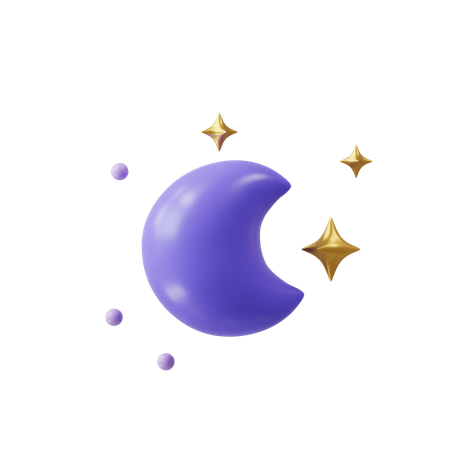 Night  3D Icon