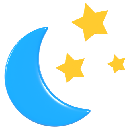 Night  3D Icon