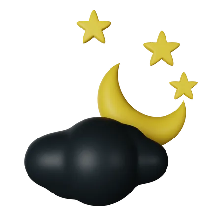 Night  3D Icon
