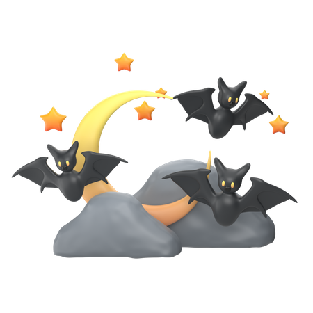 Night Bat  3D Icon