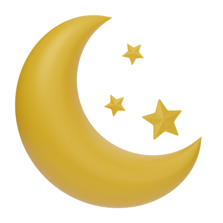Night Clear Sky  3D Icon