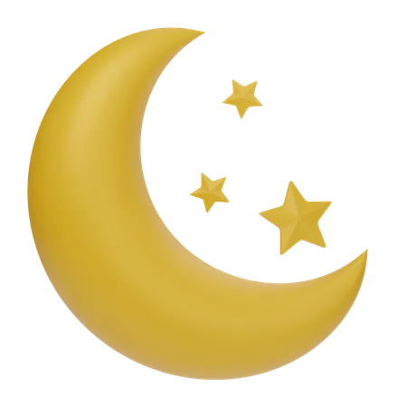 Night Clear Sky  3D Icon