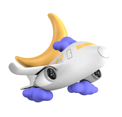 Night Flight  3D Icon