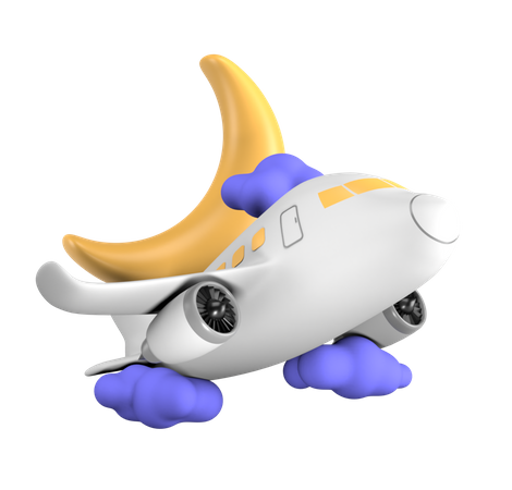 Night Flight  3D Icon