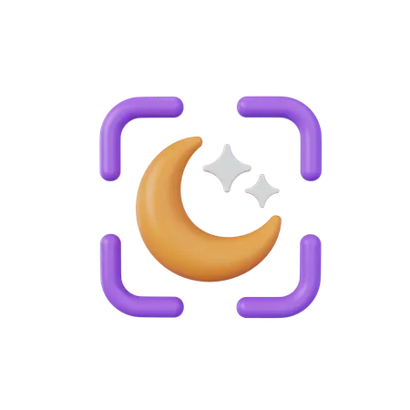 Night Mode  3D Icon