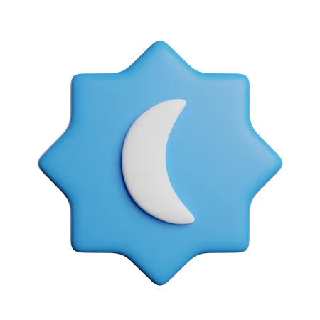 Night Mode Sign 3D Icon