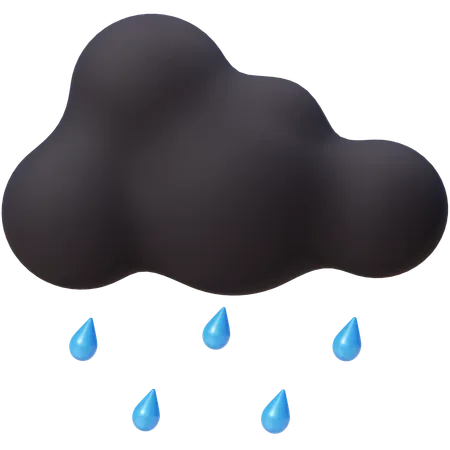 Night Rain  3D Icon