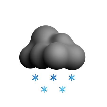 Night Snowfall  3D Icon