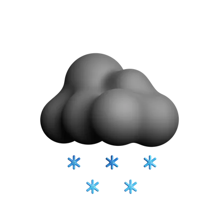 Night Snowfall  3D Icon