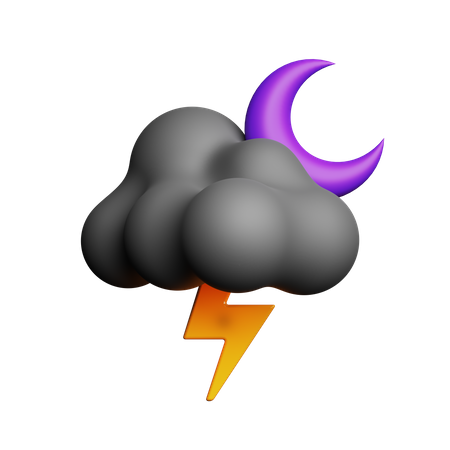 Night Storm  3D Icon
