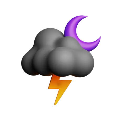 Night Storm  3D Icon