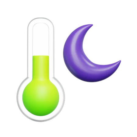 Night Temperature  3D Icon