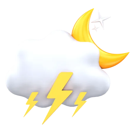 Night Thunder  3D Icon