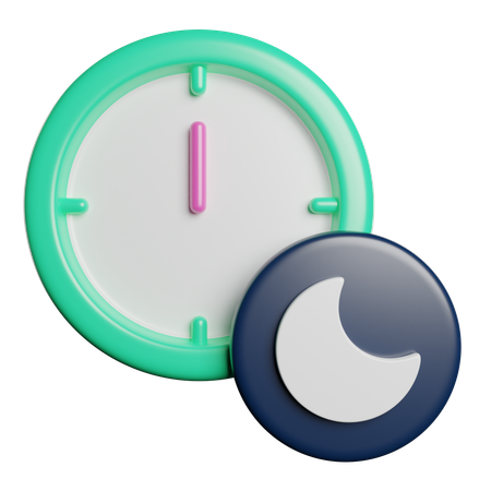 Night Time  3D Icon