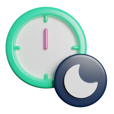 Night Time  3D Icon