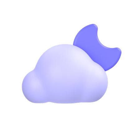 Night Weather  3D Icon