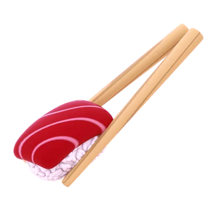 Nigiri De Atún En Palillo  3D Icon