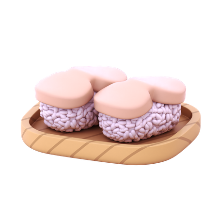 Nigiri de vieiras  3D Icon