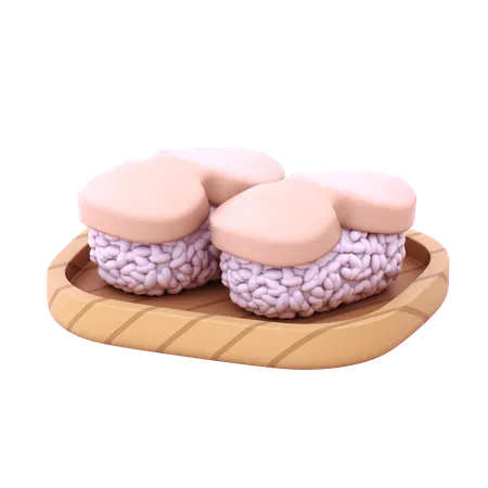 Nigiri de vieiras  3D Icon