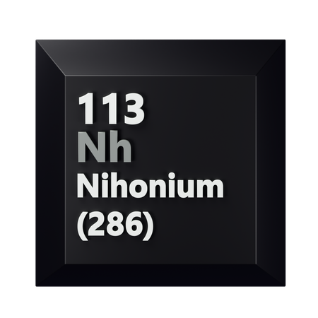 Nihonium  3D Icon
