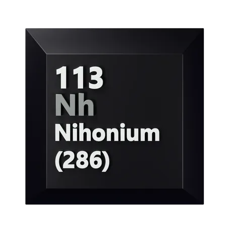 Nihonium  3D Icon