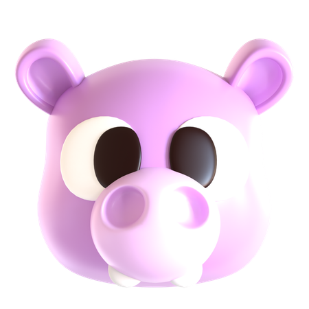 Nilpferd  3D Icon