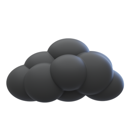 Nube nimbo  3D Icon