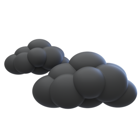 Nubes nimbo  3D Icon