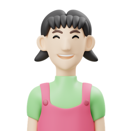 Niña bonita  3D Icon