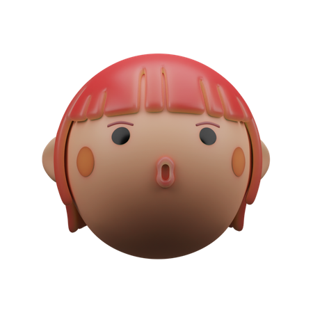 Niña bonita  3D Icon