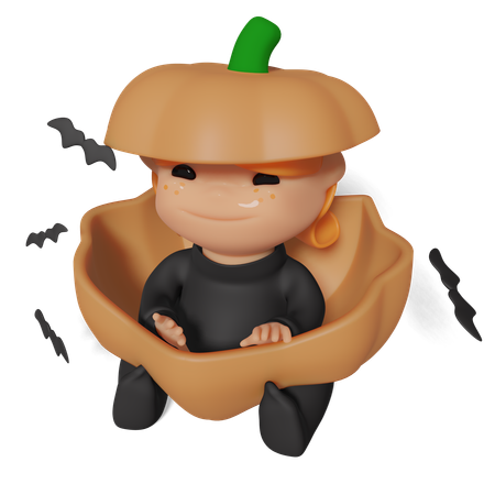 Chica calabaza  3D Icon