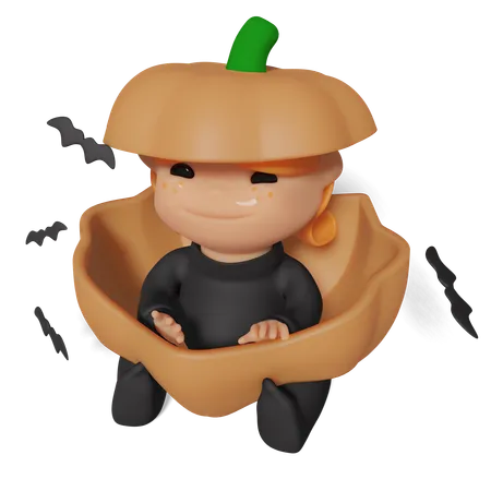 Chica calabaza  3D Icon